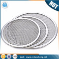 Alibaba China 6 10 12 13 16 18 20 24 inch food grade stainless steel wire mesh screen tray for barbecue grill and pizza